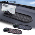 SEAMETAL 2 in 1 Dashboard Anti Slip Mat with Phone Mount 360-Degree Rotation Car Phone Holder Non-Slip Adhesive Mat for Car. 