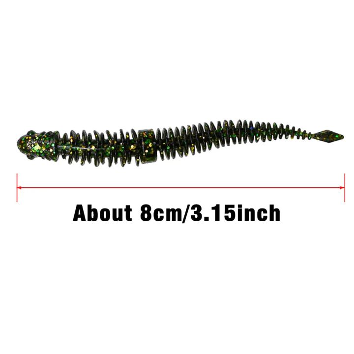 12Pcs%20Micro%20Leech%20Slug%20Jigging%20Fishing%20Bait%20Worms%207.5cm%201.6g%20Drop%20Shotting%20Jig%20Head%20Soft%20Lures%20Fly%20Fishing%20Silicon%20Fishing%20Lure%20-%20Image%206