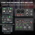 TEYUN Q12 Q12M Professional 2 Channels audio mixer interface sound card console mini USB Recording MIXER for DJ Studio Guitar. 