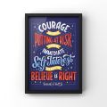 4 Pcs Motivational Frame Customized A4 Size Black Frame PVC Higher Quality Picture Prints. 
