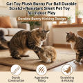 1/2/3/6pcs Rabbit Fur Ball Interactive Cat Toy Pet Product Containing Catnip Toy Ball Chasing Plush Toy Ball Cat Accessories 8cm.