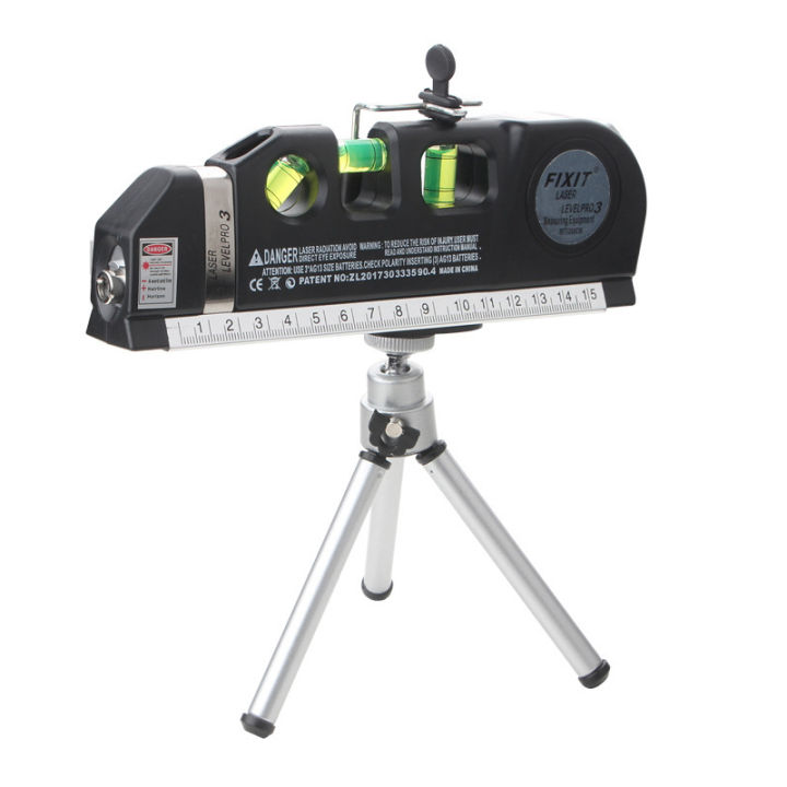 Lase Guide Ruler Standard Cross Line Lase Measure Tape Ruler With Metal Tripod Stand ...
