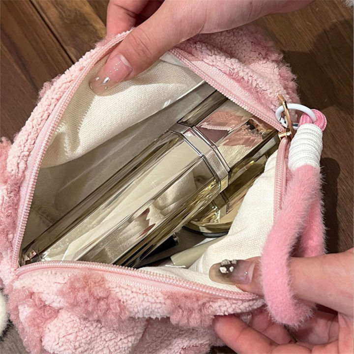 Plush%20Makeup%20Bags%20with%20Handle%20Soft%20Travel%20Cosmetic%20Storage%20Bag%20Portable%20Love%20Print%20Organizer%20Pencil%20Case%20Cute%20Clutch%20Pouch%20-%20Image%205