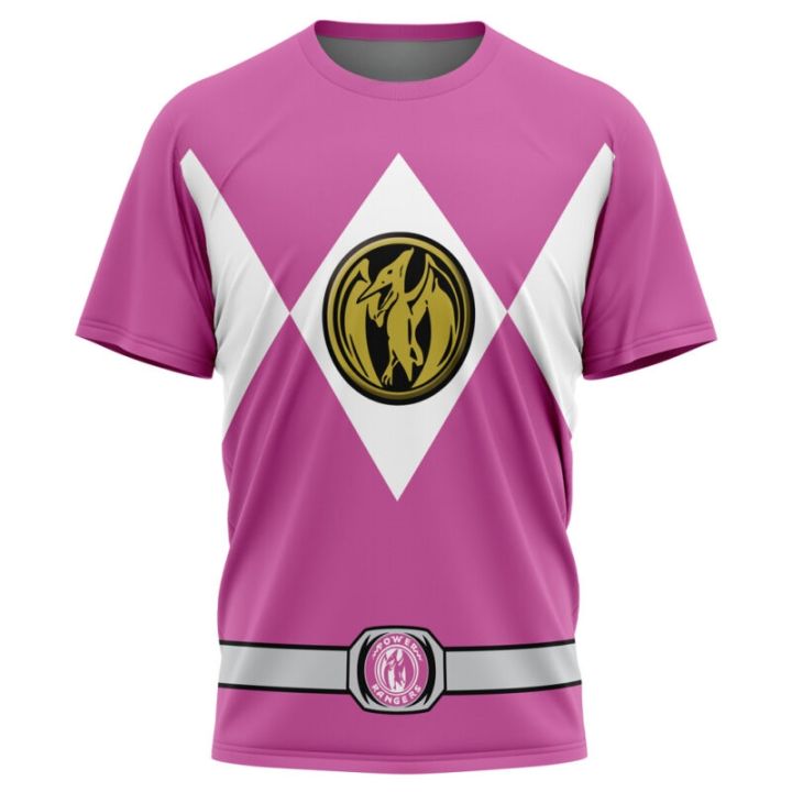 New%20Power%20Rangers%20Dinosaur%20Totem%20Nostalgic%20T-shirt%20for%20Sports%20and%20Fitness,%20Loose%20Large%20Size,%20Adult%20and%20Children's%20Short%20Sleeves%20-%20Image%202