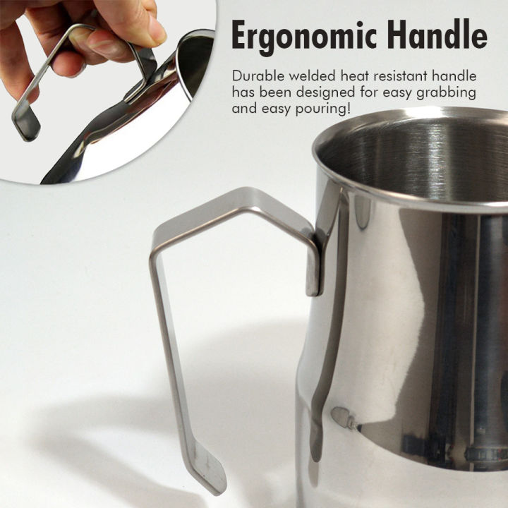 Coffee%20Milk%20Jug%20Easy%20Pour%20Spout%20Espresso%20Milk%20Cup%20Stainless%20Steel%20Europa%20Professional%20Milk%20Pitcher%20Steaming%20Jug%20300/450/700ml%20-%20Image%204
