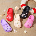 Starfish Seashell Clogs for Girls, Cute Shoes Accessories, Girls DIY Sandals Beach Decoration Outdoor Slippers 3057. 