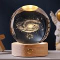 6cm 8cm 3d Crystal Galaxy Ball Astronaut Led Night Light Kids Birthday Gift Valentine's Day Bedroom Decor Projectors Night Lamp.
