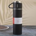 500ML Portable 304 Stainless Steel Vacuum Insulated Bottle Set Office Business Style Coffee Mug Thermos Bottle Travel Mugs.