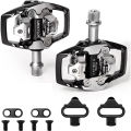 BUCKLOS Mountain Bike Pedals Self-locking MTB Pedal for SHIMANO SPD M8100 M8020 Foot Platform Durable MTB Clip Pedals with Cleat. 