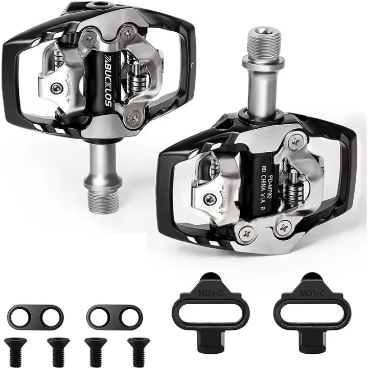 BUCKLOS%20Mountain%20Bike%20Pedals%20Self-locking%20MTB%20Pedal%20for%20SHIMANO%20SPD%20M8100%20M8020%20Foot%20Platform%20Durable%20MTB%20Clip%20Pedals%20with%20Cleat%20-%20Image%207