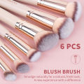 MAANGE 6PCS Makeup Brush Set Face Cosmetic Foundation Concealer Powder Blush for Liquid Cream Blending Makeup Brush Beauty Tools. 