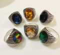MOST TRENDING TURKISH STONE RING FASHIONABLE TURKISH DESIGN RING FOR MEN MENS WEDDING RING STYLISH TURKISH STONE RING. 