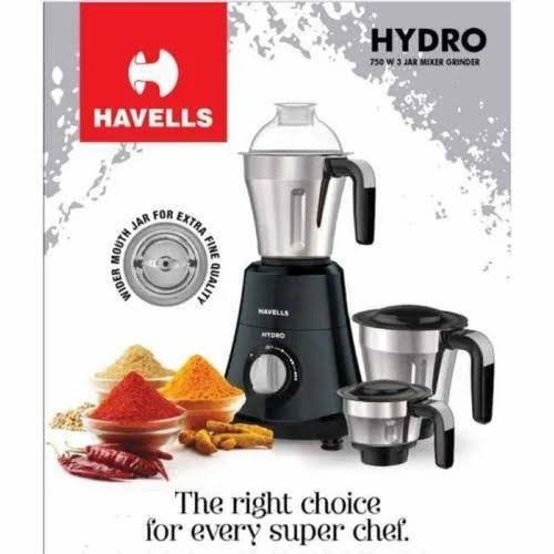 Havells Hydro 750 watt Mixer Grinder, For Wet & Dry Grinding