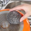Stainless Steel Scourer Dish Washing Soldering Iron Tip Cleaning Rust Removing Metal Sponge Scouring Pad Spiral Scrubber. 