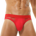 Men's  High-Elastic Mesh Briefs Classic Black White Sports Low-Rise Gym Underwear Breathable Comfortable Athletic Fit Underw. 
