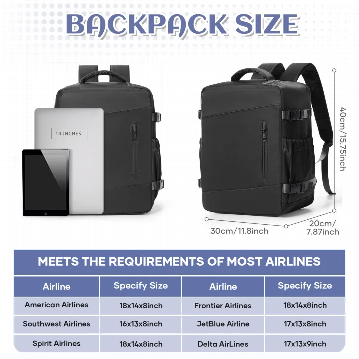 Women's%20Travel%20Backpacks,%20Airplane%20Cabin%20Travel%20Backpack%2040x30x%2020%20for%20Ryanair,%20Laptop%20Bag%20Cabin%20Bag%20Wizz%20Air%20Easyjet%20Travel%20Bag%20-%20Image%205