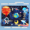 New Montessori Wooden Toys Eight Planets Puzzle Earth Sun Solar System Planets Planets Cognition Educational Toys Children .
