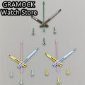 GRAMOCK 3.5*8.5*13*13.5mm VK63 Watch Hands Watch Needle Hands Green Luminous Fit VK63 VK64 Quarzt Movement Replace Parts. 