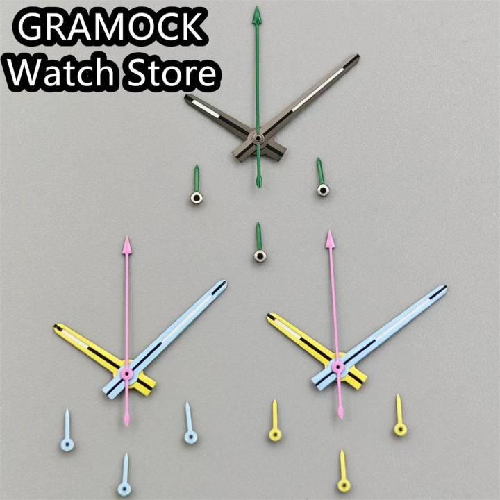 GRAMOCK%203.5*8.5*13*13.5mm%20VK63%20Watch%20Hands%20Watch%20Needle%20Hands%20Green%20Luminous%20Fit%20VK63%20VK64%20Quarzt%20Movement%20Replace%20Parts%20-%20Image%203