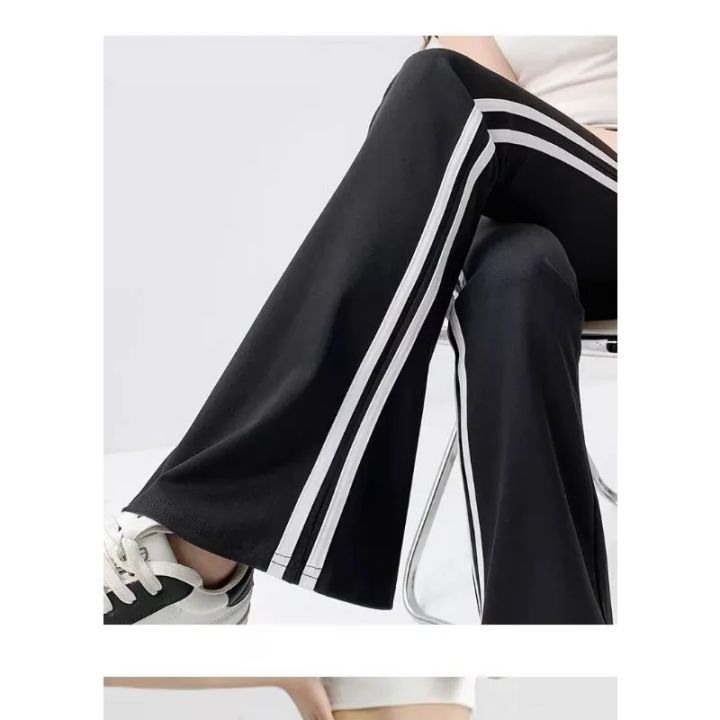 Fashion%20Stripe%20Flared%20Shark%20Pants%20Female%20Thin%20Style%20Leggings%20High%20Waist%20Hip%20Liftting%20Workout%20Running%20%20Skinny%20Yoga%20Leggings%20-%20Image%204