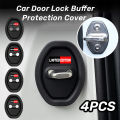 4pcs Silicone Car Door Lock Buckle Protective Door Lock Cover Shock Absorber For Toyota Lexus Nissan For Chevrolet Hyundai KIA. 