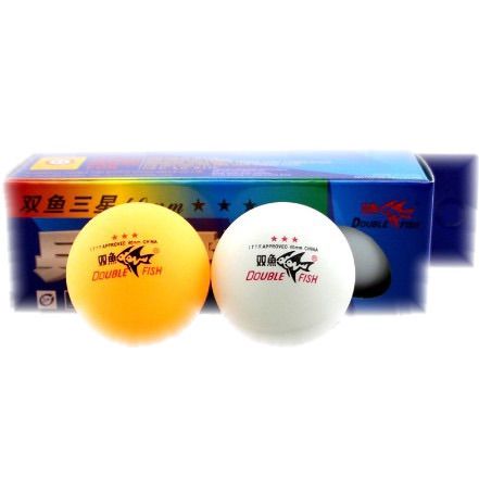 Double Fish Table Tennis Ball 40mm (Pack Of 3)