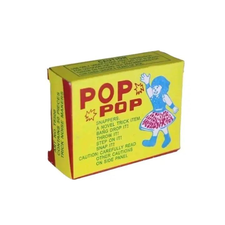 Pack of 2 Pop Pop Snappers Crackers for children playing aur party crackers (each pack contains 50 snappers) Chocko Shocko