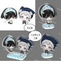 Mini 3pcs/set Anime The Summer Hikaru Died Tsujinaka Yoshiki Acrylic Stand Figure Plate Desk Decor Collection Ornament Accessori. 