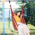Canvas Hanging Hammock Chair Hanging Rope Swing Bed 200KG Load Bearing For Outdoor Garden Porch Beach Camping Travel no cushion. 