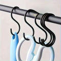 Black Heavy Duty Stainless Steel S Hooks-Easy to Install,Long-Lasting Wall Mounting Solution for Kitchen Accessories. 