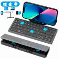 Folding Mini Wireless Keyboard with Stand for Tablet Phone Laptop Bluetooth Keyboard for Android IOS Windows Office Accessories. 