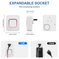 1PC Power Failure Alarm, Circuit Failed Selector Alerter, Smart Power Outage Reminder for Freezer in Garage, Monitor Power Cut. 