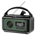 Portable 12000mAh Emergency Radio AM/FM/NOAA Weather Radio Solar Hand Crank Radio Flashlight SOS Alarm Power Bank Reading Lamp.