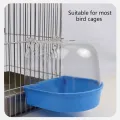 New Pet Bird Bath Box Parrot Bathing Tub Cage Accessories for Parakeet Canary Conure Birds Accessories  Parrot Bath  Pigeonc. 