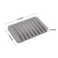 1/2 Pcs High Quality Silicone Self Draining Soap Dishes Innovative Soap Holder Saver Silicone Soap Holder Anti Slip Pad. 