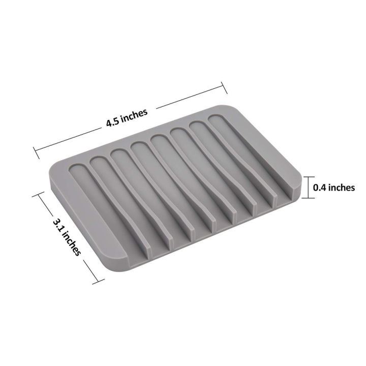 1/2%20Pcs%20High%20Quality%20Silicone%20Self%20Draining%20Soap%20Dishes%20Innovative%20Soap%20Holder%20Saver%20Silicone%20Soap%20Holder%20Anti%20Slip%20Pad%20-%20Image%204