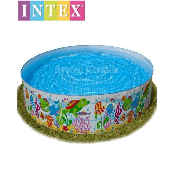 INTEX 8 FEET SWIMMING POOL WITHOUT AIR BLUE