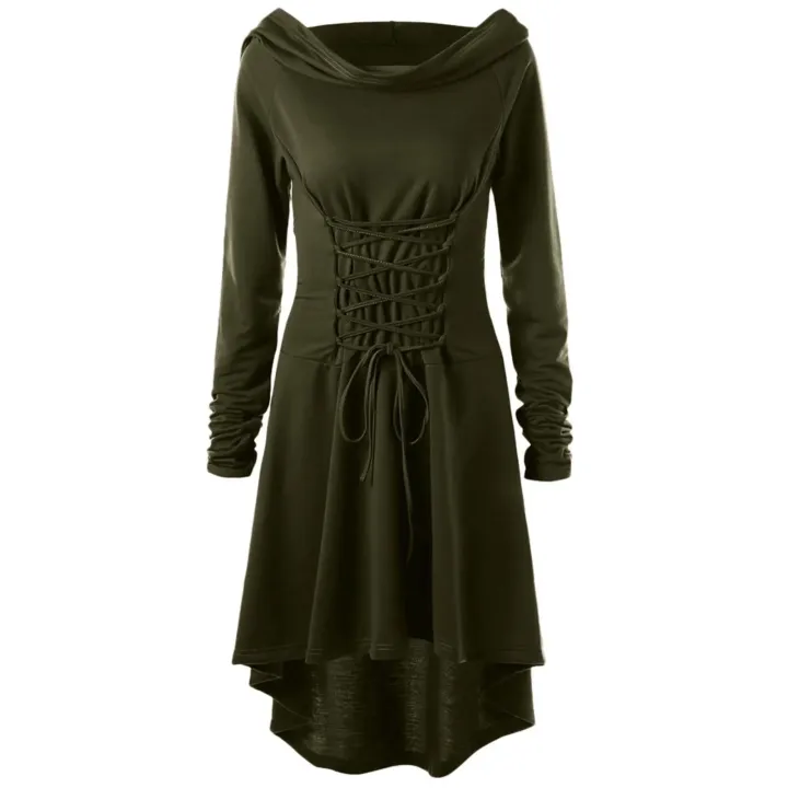 Medieval%20Cosplay%20Renaissance%20Archer%20Costumes%20Hooded%20Robe%20Lace%20Up%20Pullover%20Long%20Hoodie%20Dress%20Cloak%20Halloween%20Party%20-%20Image%203