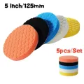 5Pcs Car Polishing Pad Kit 3/4/5/6/7 Inch Self-Adhesive Buffing Wheel Car Detailing Waxing Sponge Pads Auto Care Cleaning Tool. 