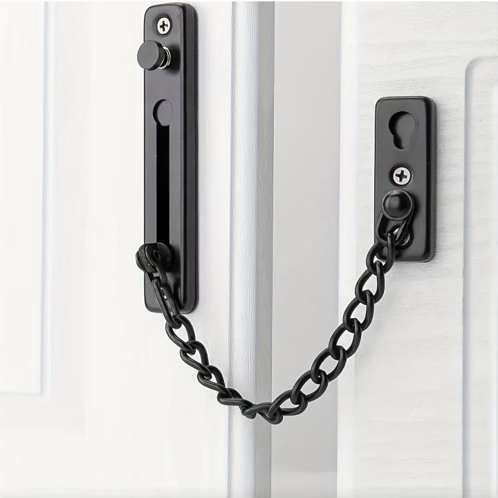 Heavy-Duty 304 Stainless Steel Door Chain Lock – Spring-Loaded Anti ...