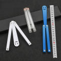 Butterfly Handshake Knife Prop Unsharpened Folding Plastic Toy for Cosplay Dress Up Training Props. 