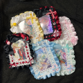 Lolita Maid Lace Handmade ID Card Holder Cute Badge Reel for Girls Kawaii Card Case with Lanyard. 