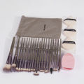 MAANGE 25pcs Professional Makeup Tool Set 20pcs Makeup Brushes Velvet Storage Bag 3pcs Triangle Powder Puffs Brush Cleansing Egg. 