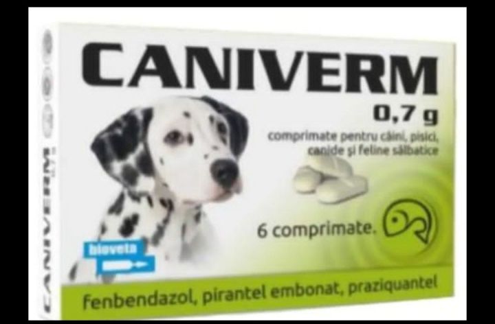 Caniverm Deworming Tablets Pack of 5 tablets For Dogs And Cats