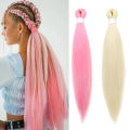 WIGSIN 20Inch Synthetic Pre Stretched Yaki Ez Box Braiding Hair for Women Hair Extension. 