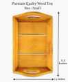 High Quality Premium Wooden Tray for Storage | Multipurpose (Big Size) with Handle Dinner Trays, Tea Tray, Bar Tray, Breakfast Tray. 