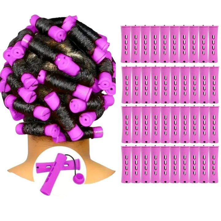 40pcs%20Cold%20Wave%20Perm%20Rods%20Set%20For%20Women's%20Long%20&%20Short%20Natural%20Hair%20-%20Plastic%20Orange%20Rollers%20For%20Curling%20And%20DIY%20Hairdressing%20-%20Image%207