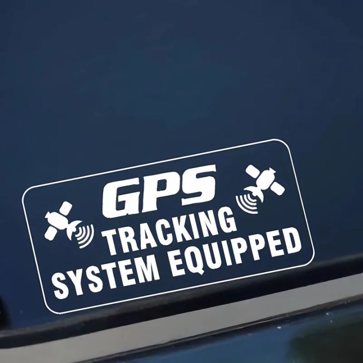 GPS Tracking System Equipped Car Stickers Self Adhesive Vinyl Decals ...