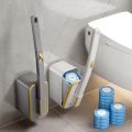 Household bathroom toilet cleaning brush, toilet brush, no need to drill holes, replaceable disposable toilet brush. 
