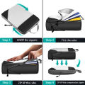 4pcs/set Portable Travel Packing Bag Thickened Waterproof Clothes Compression Storage Bag Shoes Clothes Travel Bags Packing Cube. 